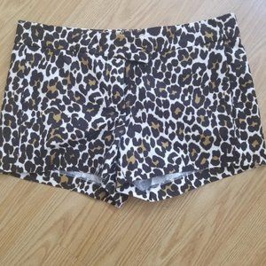 Animal print J. Crew womens shorts Size 6